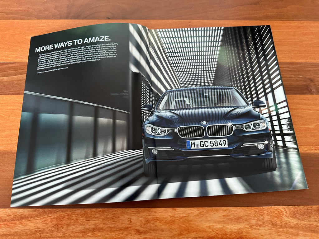 BMW-F30 Sedan, 2014-Dealership-Sales-Brochure
