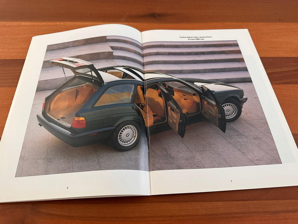BMW-E34 Touring, 1992-Dealership-Sales-Brochure