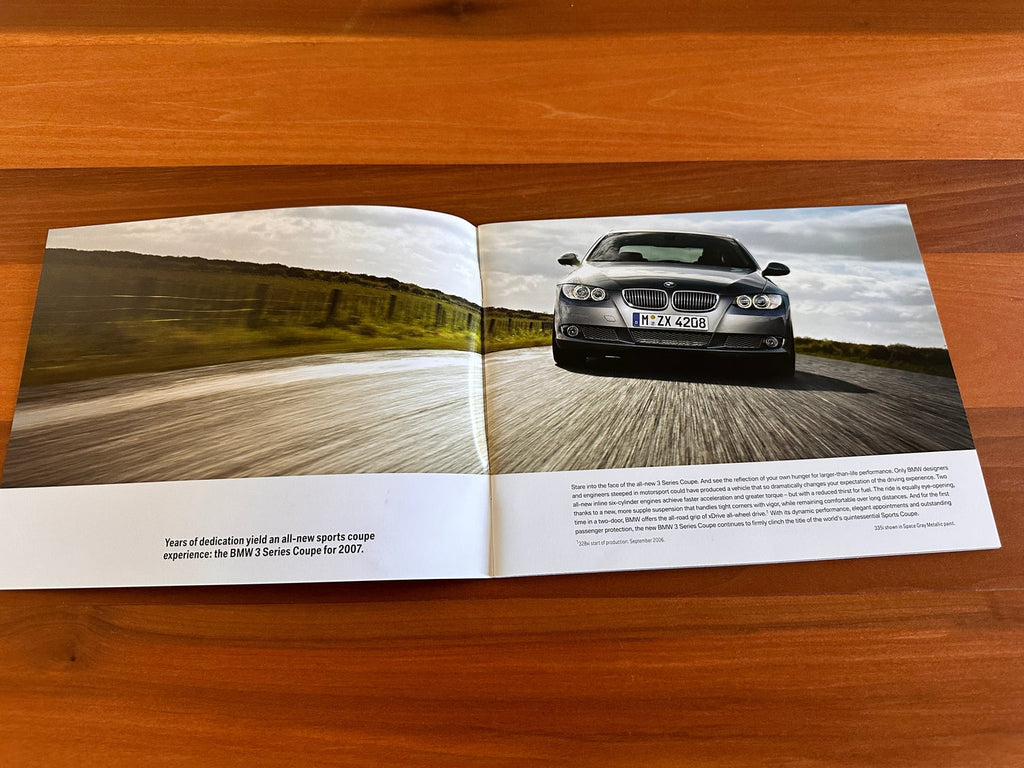 BMW-E92 Coupe, 2007 Booklet-Dealership-Sales-Brochure