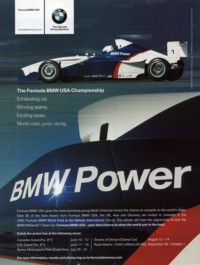 BMW-Formula BMW USA-Vintage-Print-Magazine-Ad-BIMMERtips.com