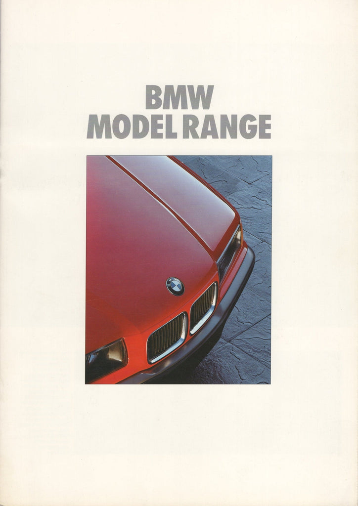 BMW-Model Range, 1992 a-Dealership-Sales-Brochure