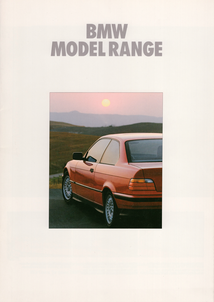 BMW-Model Range, 1992-Dealership-Sales-Brochure