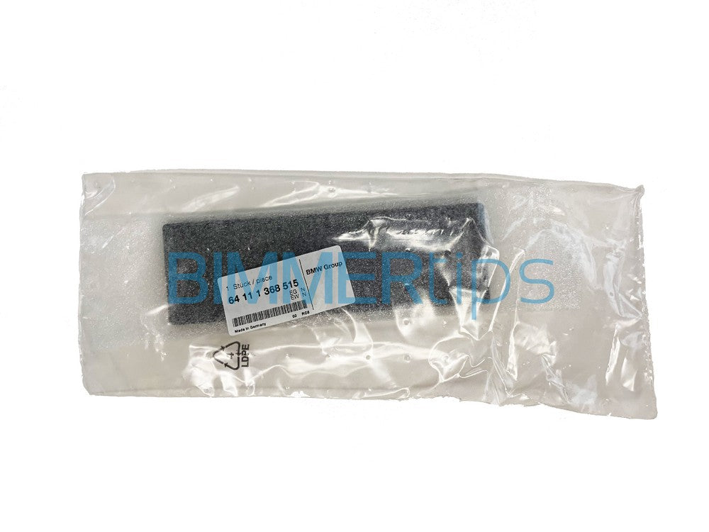 BMW Radio Delete Blanking Panel, Genuine BMW 64111368515-BIMMERtips.com