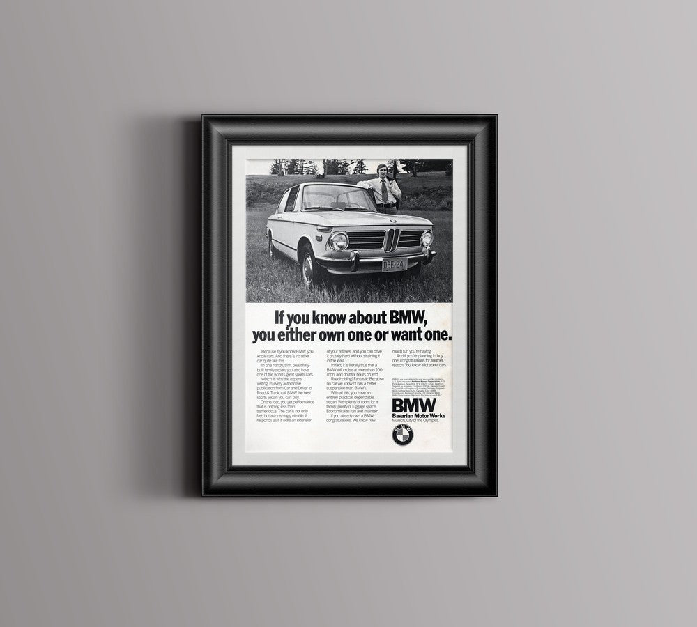 BMW-2002 Own One or Want One-Vintage-Print-Magazine-Ad-BIMMERtips.com