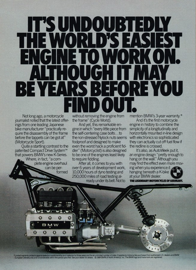 BMW-BMW Easiest Engine To Work On-Magazine-Ad