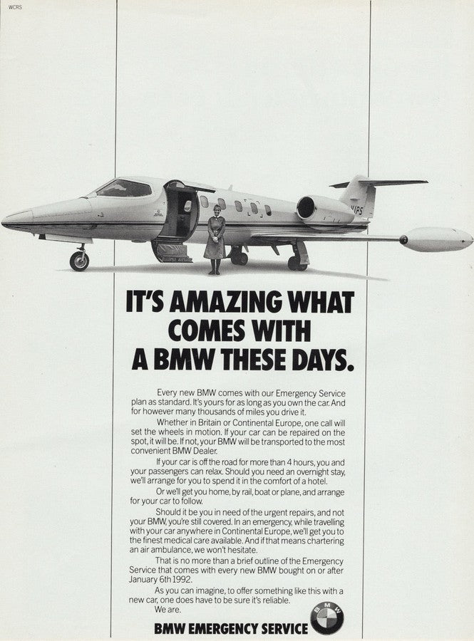 BMW-BMW Emergency Service-Magazine-Ad