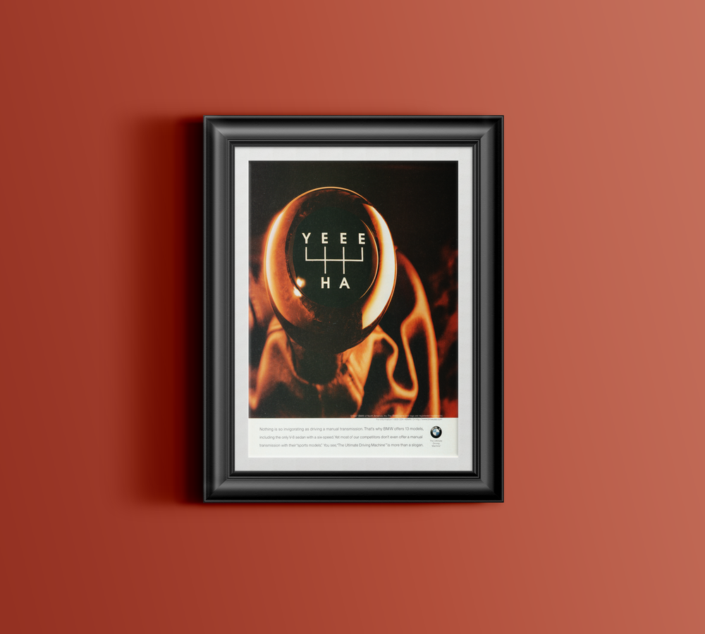 BMW-BMW Yeeeha Manual Transmission-Magazine-Ad