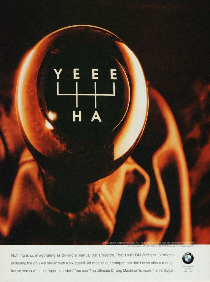 BMW-BMW Yeeeha Manual Transmission-Magazine-Ad
