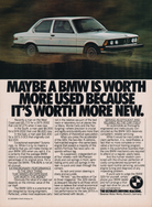 BMW-E21 320i Worth More Used-Magazine-Ad
