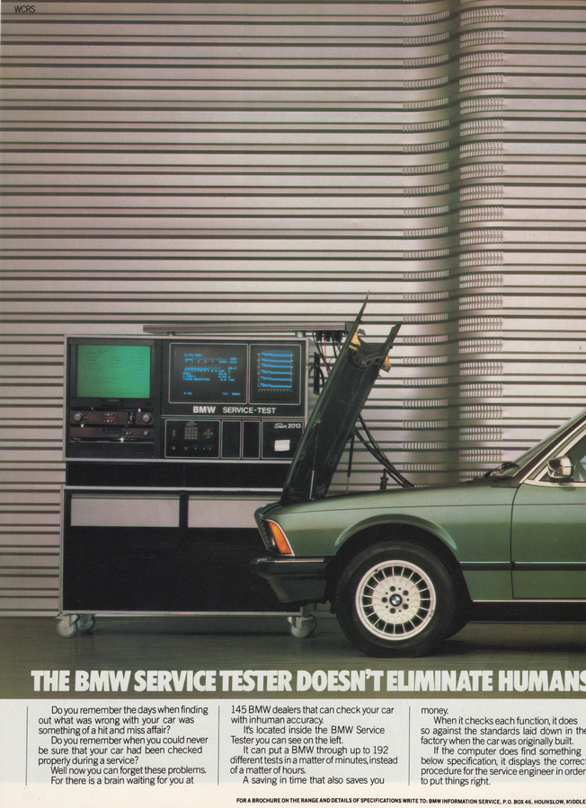 BMW-E23 Human Error-Vintage-Print-Magazine-Ad-BIMMERtips.com