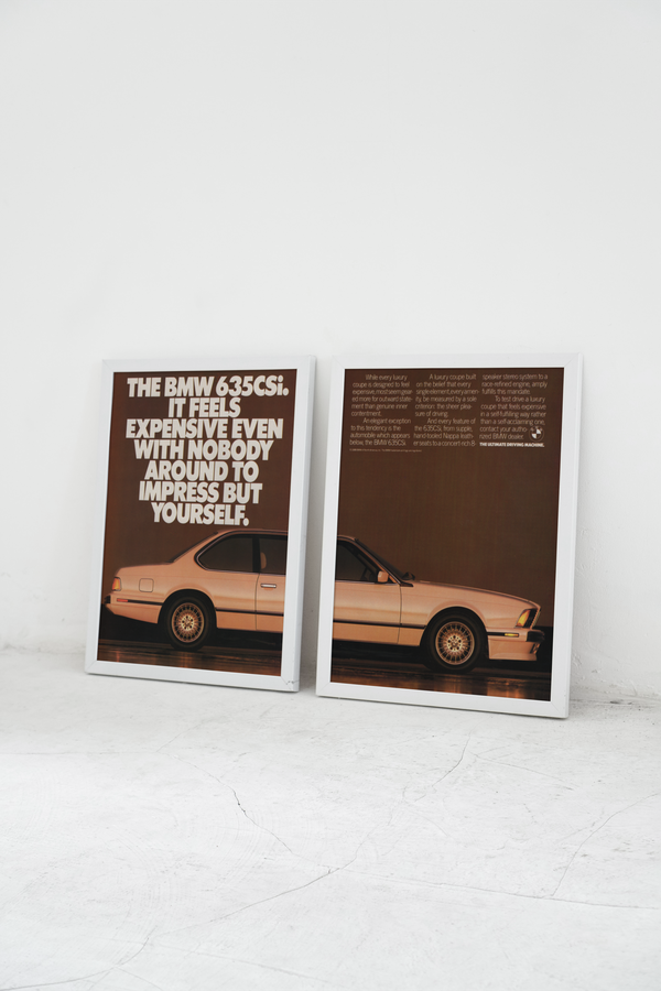 BMW-E24 635CSi Feels Expensive-Magazine-Ad