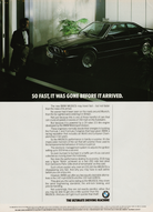 BMW-E24 635CSi Gone Before It Arrived-Magazine-Ad