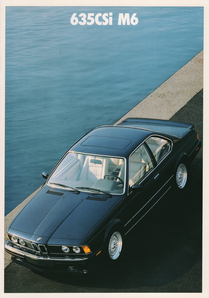 BMW-E24 635CSi & M6, 1987-Dealership-Sales-Brochure