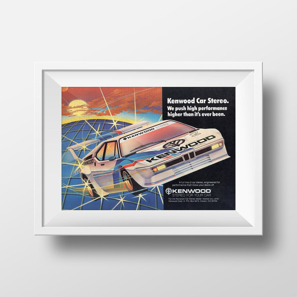 BMW-E26 M1 Kenwood Stereo-Magazine-Ad