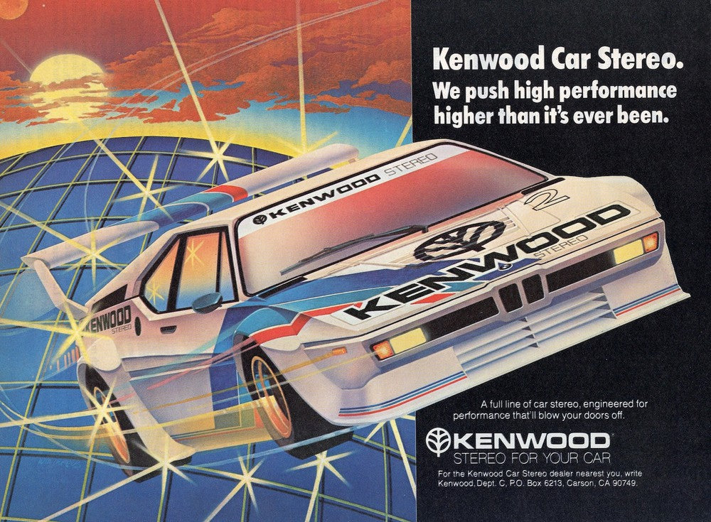 BMW-E26 M1 Kenwood Stereo-Vintage-Print-Magazine-Ad-BIMMERtips.com