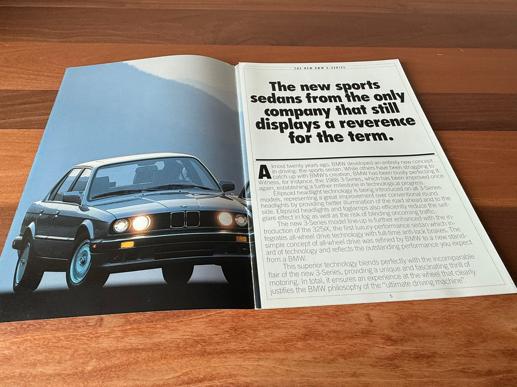 BMW-E30, 1988-Dealership-Sales-Brochure