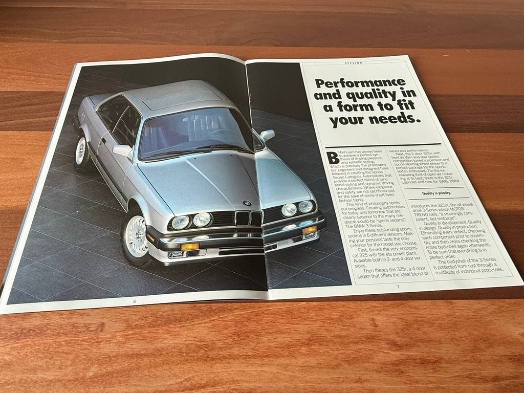 BMW-E30, 1988-Dealership-Sales-Brochure