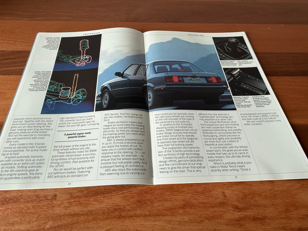 BMW-E30, 1988-Dealership-Sales-Brochure