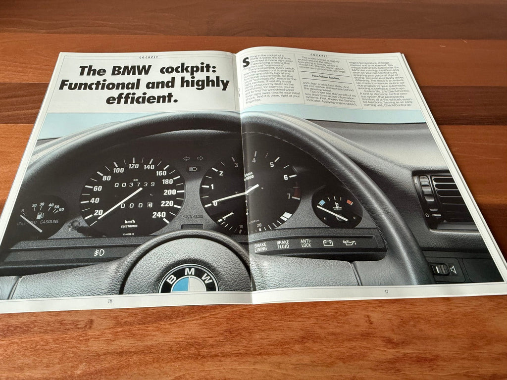 BMW-E30, 1988-Dealership-Sales-Brochure