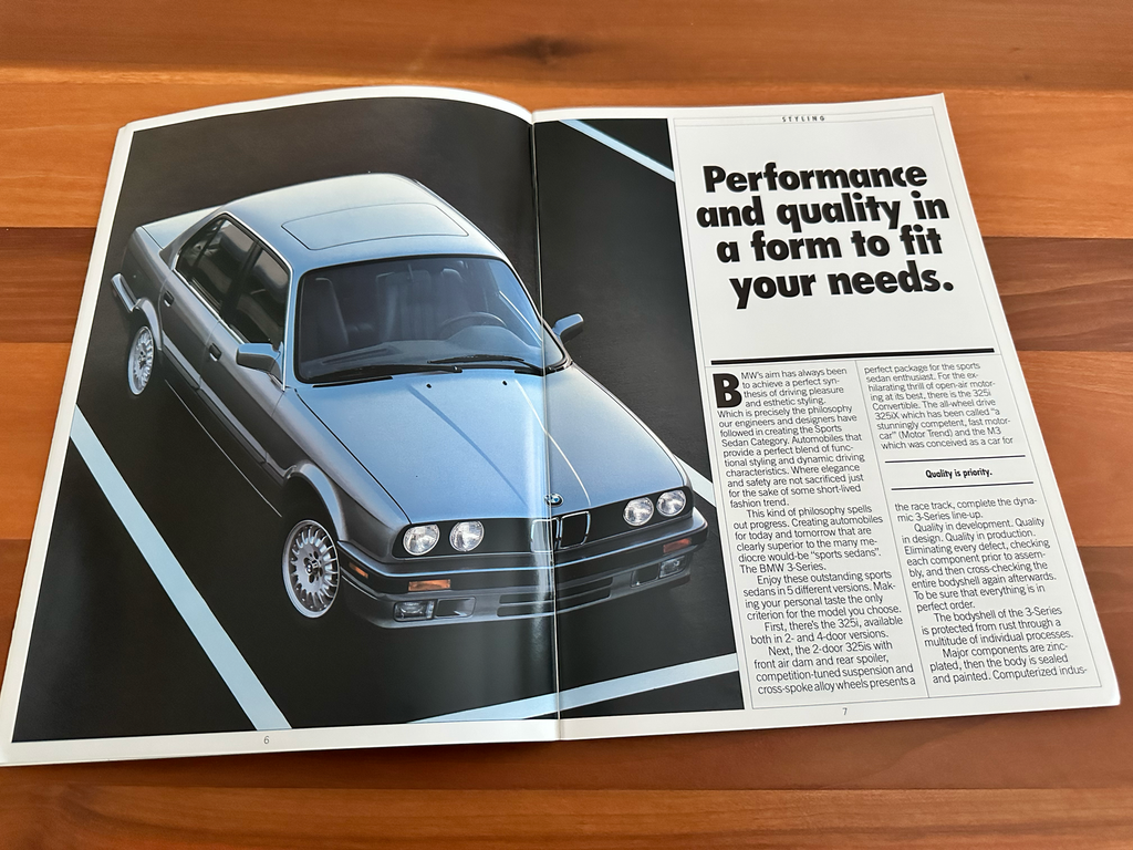 BMW-E30, 1989-Dealership-Sales-Brochure