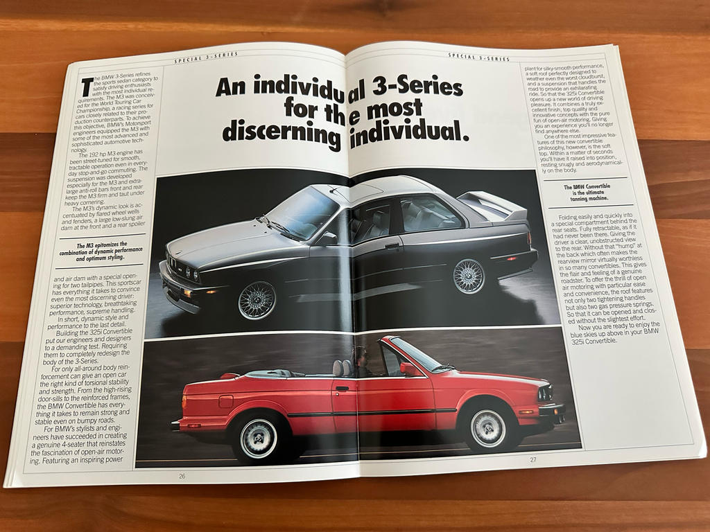 BMW-E30, 1989-Dealership-Sales-Brochure