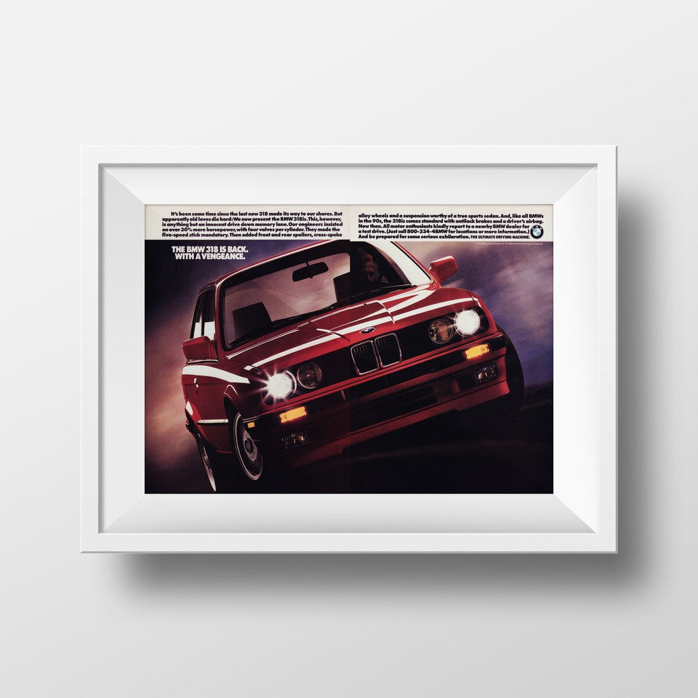 BMW-E30 318is Back with a Vengeance-Magazine-Ad