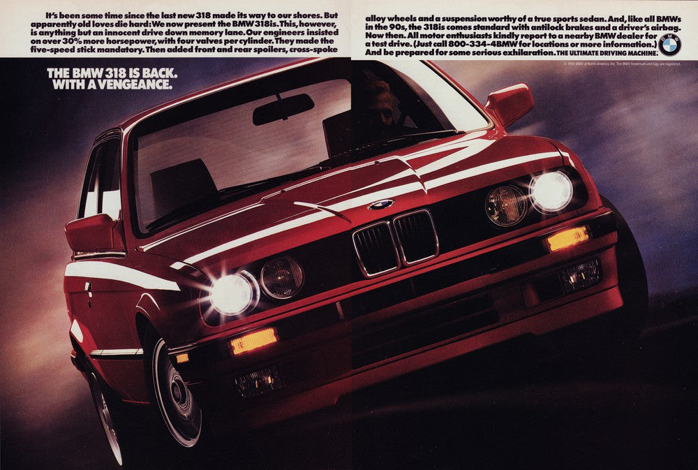 BMW-E30 318is Back with a Vengeance-Magazine-Ad