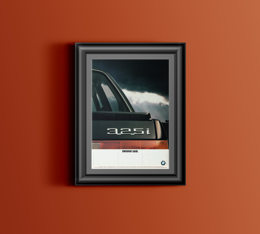 BMW-E30 325i Enough Said-Magazine-Ad