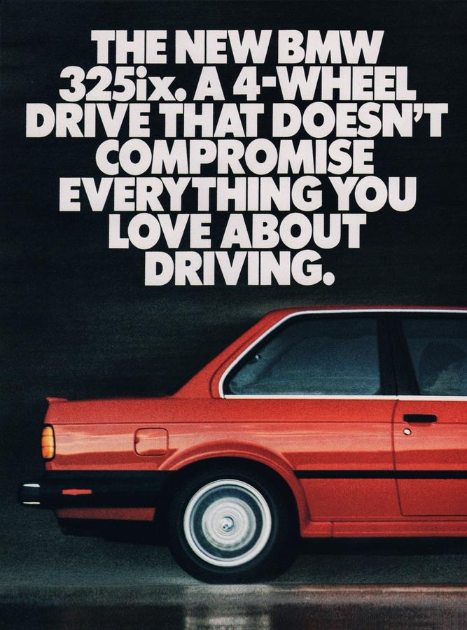BMW-E30 325ix Doesn't Compromise-Magazine-Ad