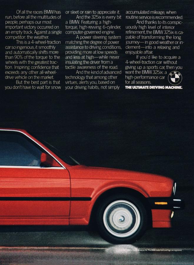 BMW-E30 325ix Doesn't Compromise-Magazine-Ad