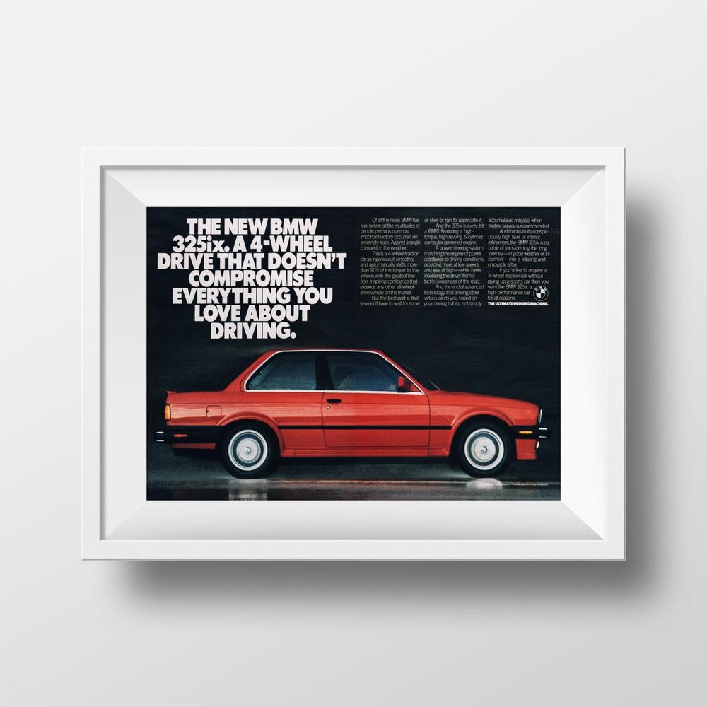 BMW-E30 325ix Doesn't Compromise-Magazine-Ad