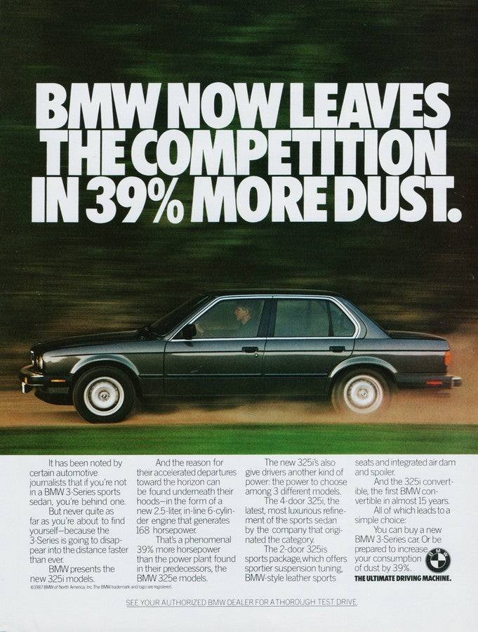 BMW-E30 39% More Dust-Magazine-Ad