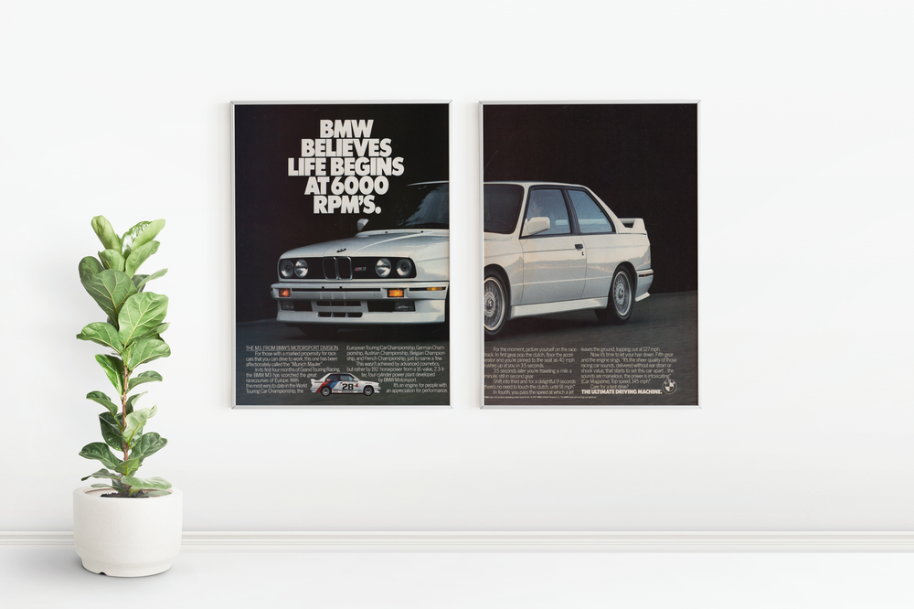 BMW-E30 M3 Life Begins at 6000 RPM's-Magazine-Ad