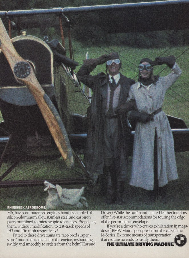 BMW-E30 M3 Rhinebeck Aerodrome-Magazine-Ad