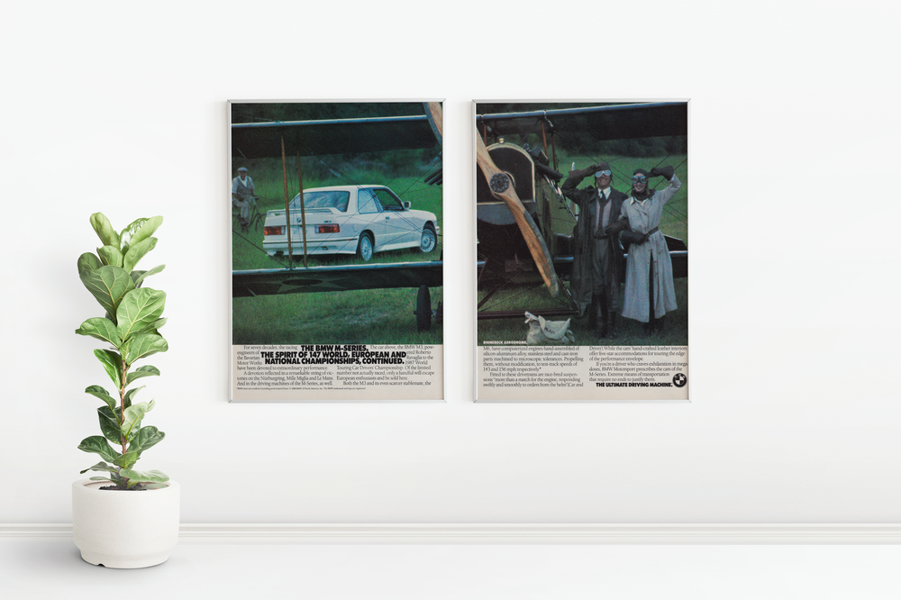 BMW-E30 M3 Rhinebeck Aerodrome-Magazine-Ad