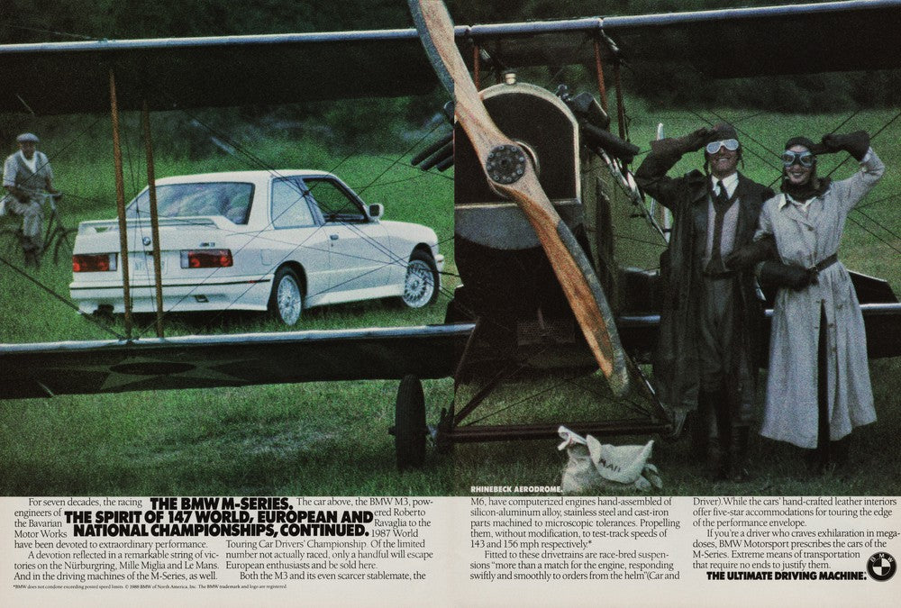 BMW-E30 M3 Rhinebeck Aerodrome-Magazine-Ad