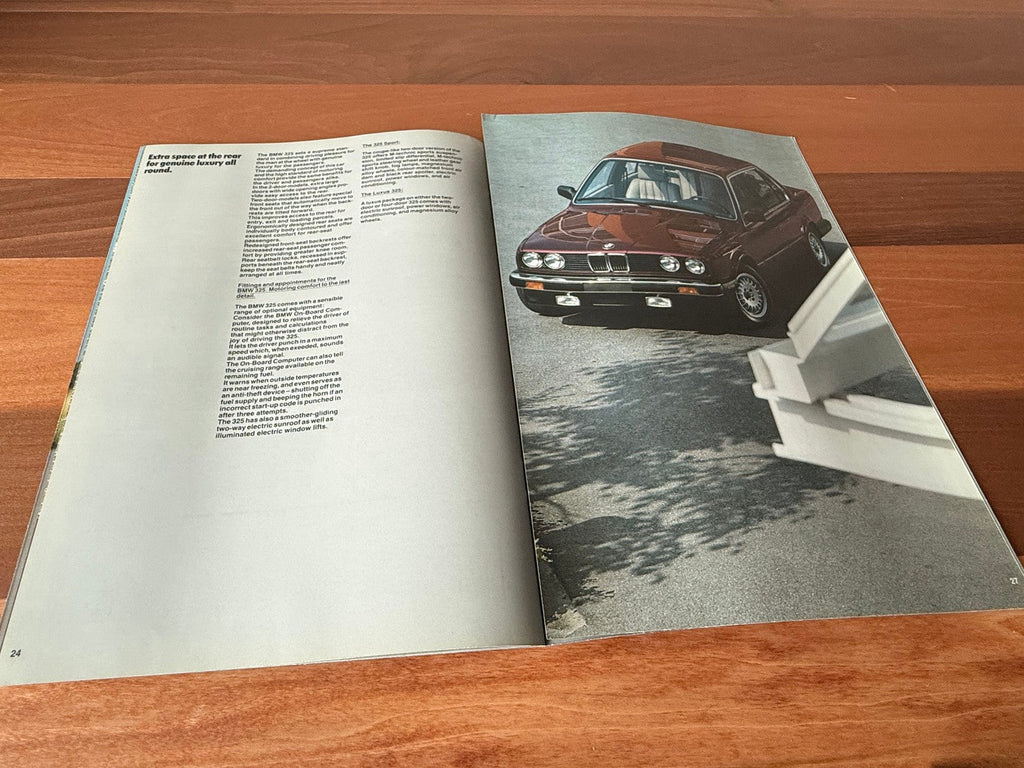 BMW-E30 Sedan, 1987-Dealership-Sales-Brochure