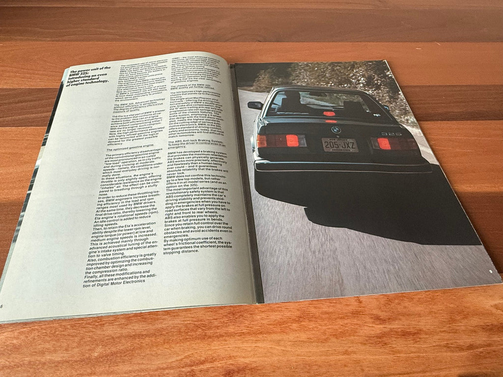 BMW-E30 Sedan, 1987-Dealership-Sales-Brochure