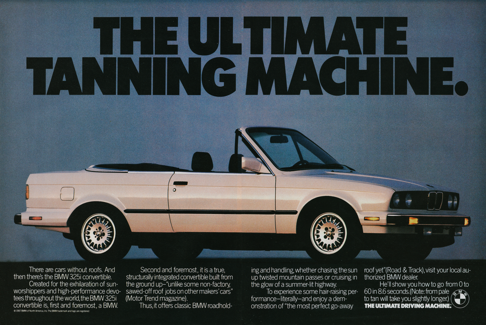 BMW-E30 Ultimate Tanning Machine a-Magazine-Ad