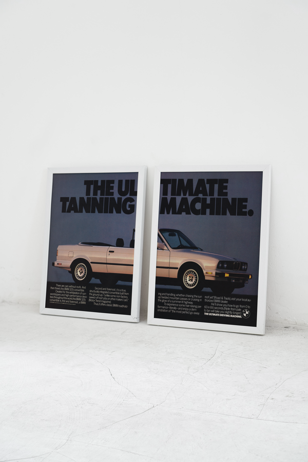 BMW-E30 Ultimate Tanning Machine a-Vintage-Print-Magazine-Ad-BIMMERtips.com