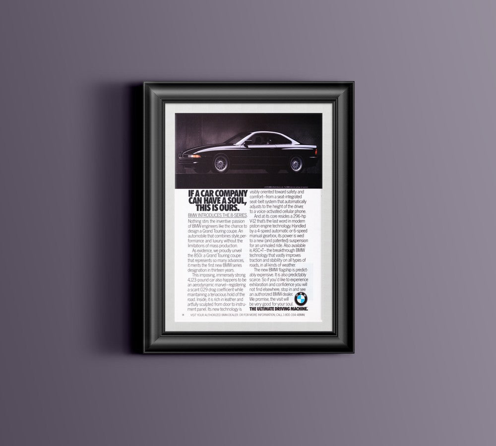 BMW-E31 850i Soul-Magazine-Ad