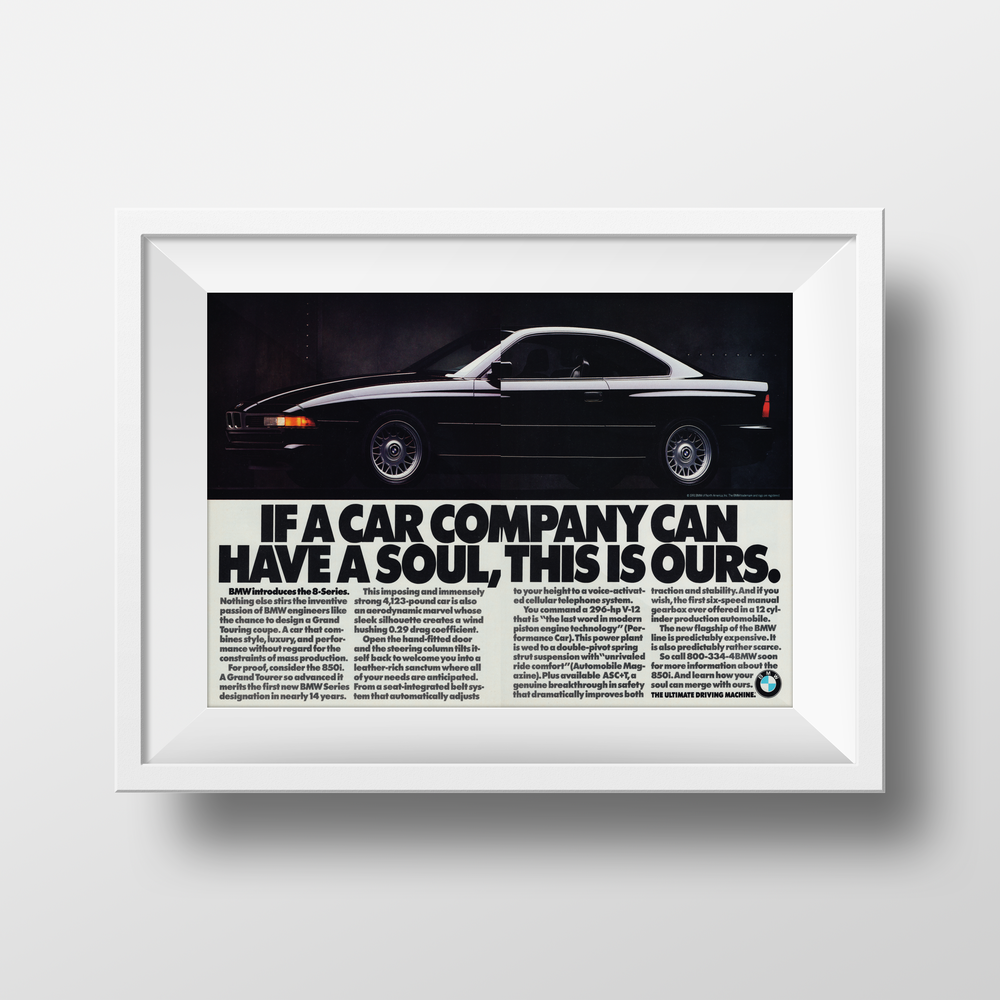 BMW-E31 850i Soul-Magazine-Ad
