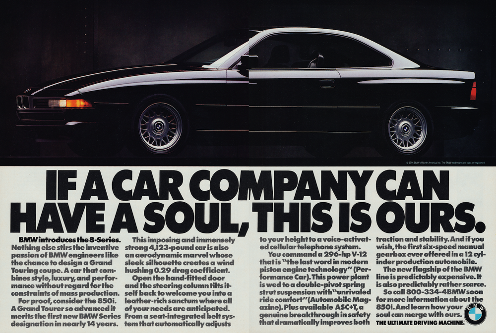 BMW-E31 850i Soul-Magazine-Ad