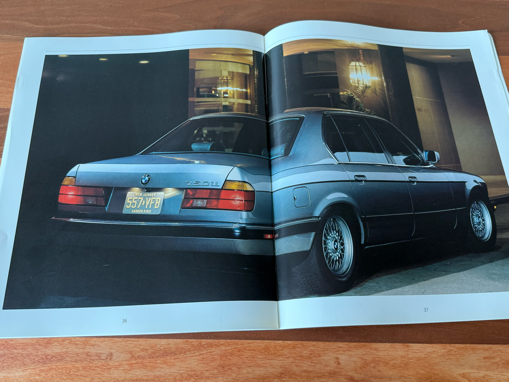 BMW-E32 750iL, 1990-Dealership-Sales-Brochure