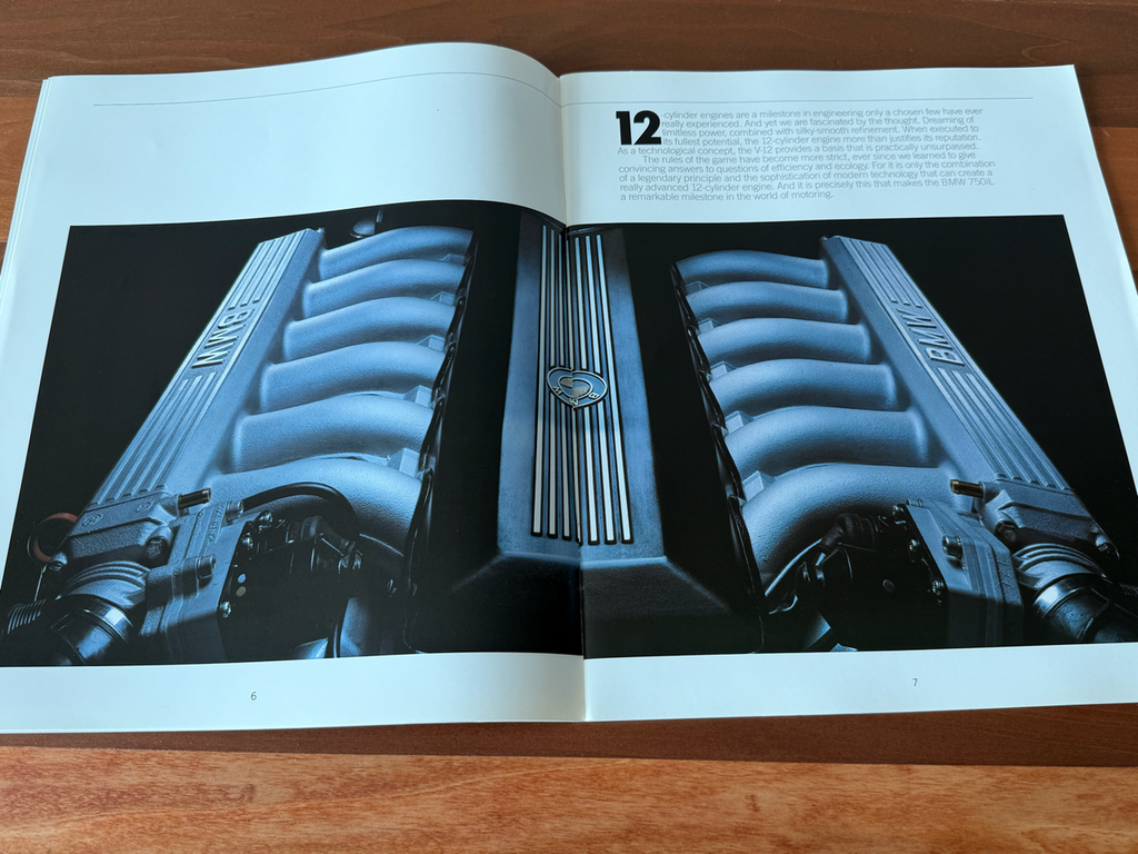 BMW-E32 750iL, 1990-Dealership-Sales-Brochure