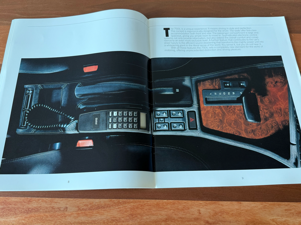 BMW-E32 750iL, 1990-Dealership-Sales-Brochure