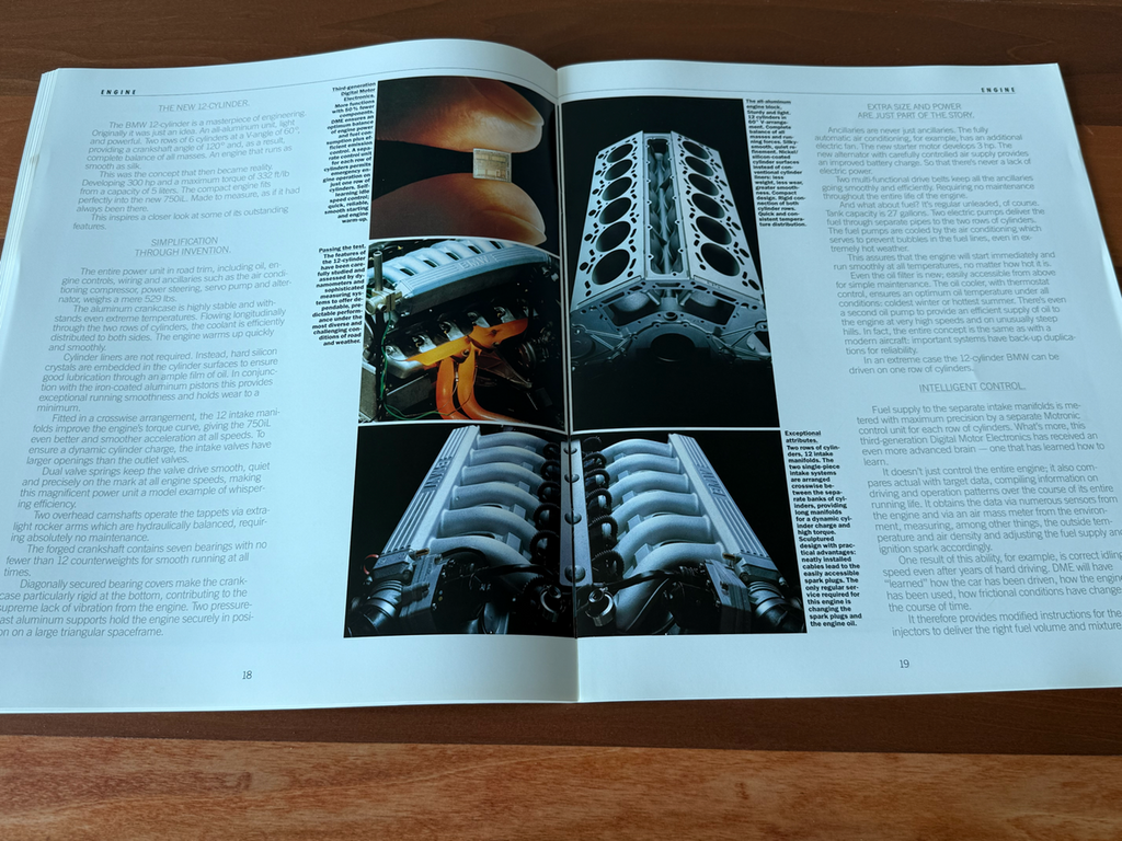 BMW-E32 750iL, 1990-Dealership-Sales-Brochure