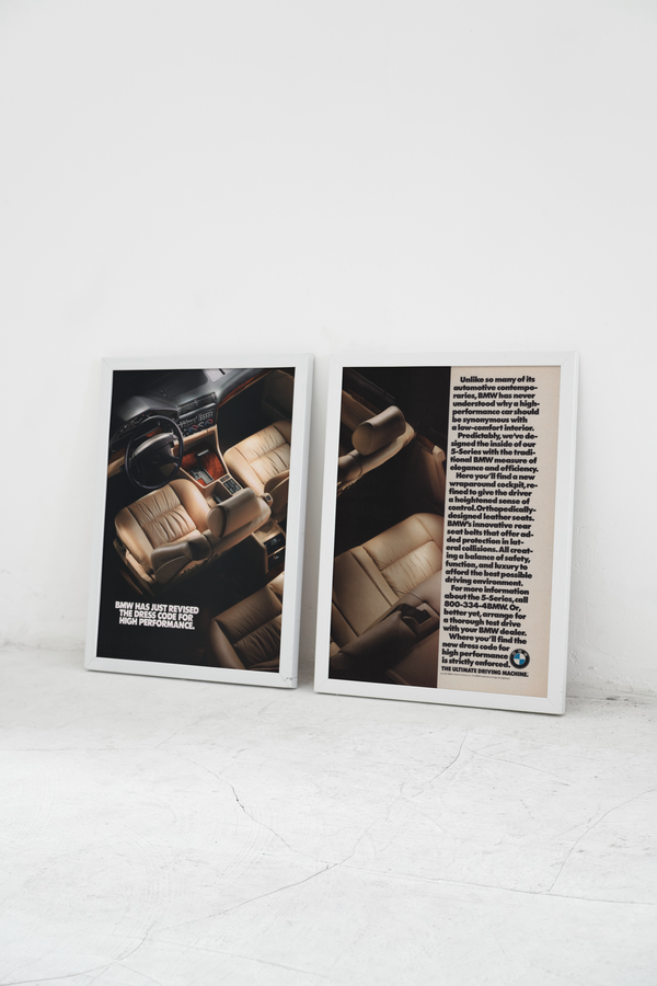 BMW-E34 Dress Code For High Performance-Magazine-Ad