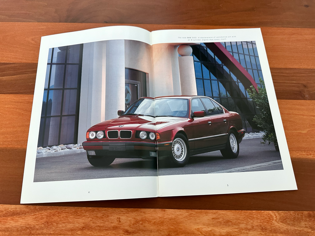 BMW-E34 Sedan, Touring, 1993-Dealership-Sales-Brochure