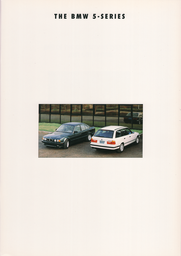 BMW-E34 Sedan, Touring, 1993-Dealership-Sales-Brochure